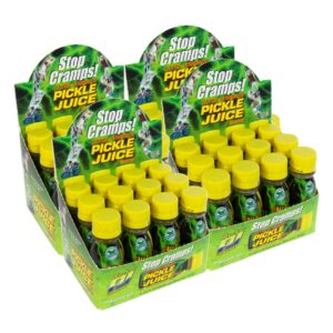 Pickle Juice Sports Drink Shots, Extra Strength - Relieves Cramps Immediately - Electrolyte Pickle Juice Shots for Day & Night Time Cramp Relief - Pickle Juice for Leg Cramps - 2.5 oz, 48 Pack