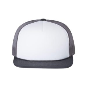 richardson foamie trucker snapback one size white/ charcoal