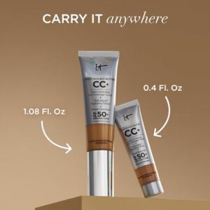 IT Cosmetics Your Skin But Better CC+ Cream, Fair - Color Correcting Cream, Full-Coverage Foundation, Hydrating Serum & SPF 50+ Sunscreen - Natural Finish - 1.08 fl oz