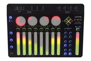 k-mix compact 8-channel digital mixer with effects and multi-channel 8x10 usb audio interface