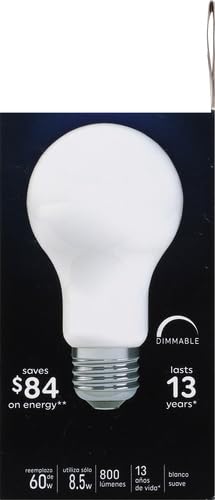 GE Lighting LED Outdoor Light Bulb, 10.5 Watt (60 Watt Equivalent) Soft White, Medium Base, Dimmable (1 Count)