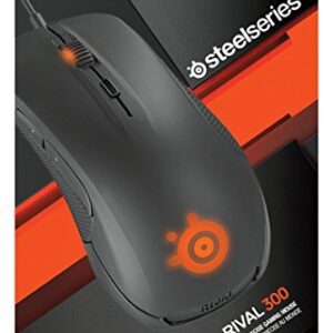 SteelSeries Rival 300, Optical Gaming Mouse - Black