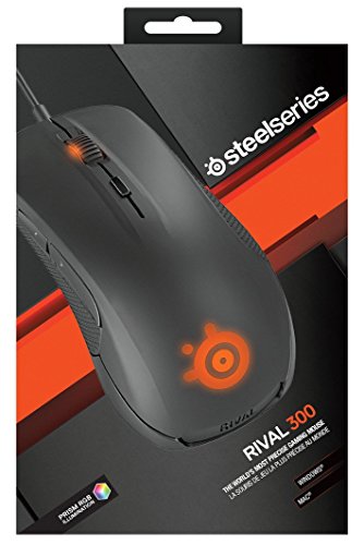 SteelSeries Rival 300, Optical Gaming Mouse - Black