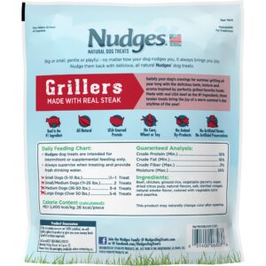 Blue Buffalo Nudges Grillers Natural Dog Treats, Steak, 16oz Bag