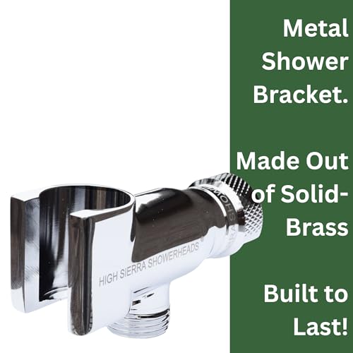 High Sierra's All Metal Universal Handheld Shower Holder. Available in: Chrome, Brushed Nickel, OIL RUBBED BRONZE, or Polished Brass