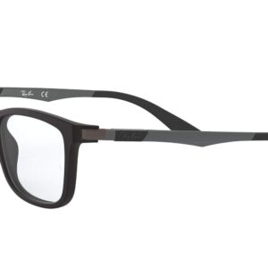 Ray-Ban Junior Kids' RY1549 Square Prescription Eyeglass Frames, Matte Black/Demo Lens, 48 mm