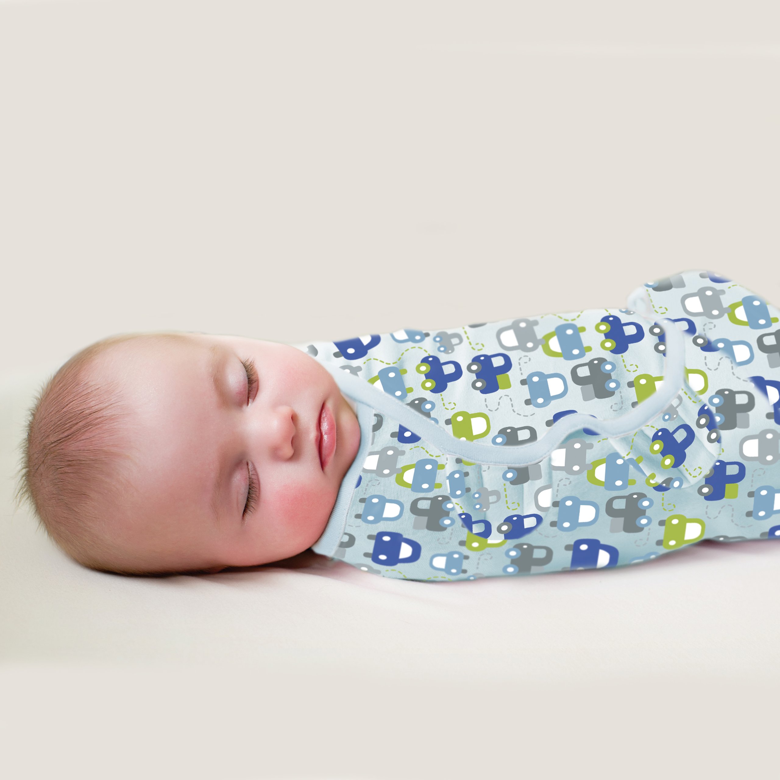 SwaddleMe Original Swaddle – Size Large, 3-6 Months, 3-Pack (Graphic Car)