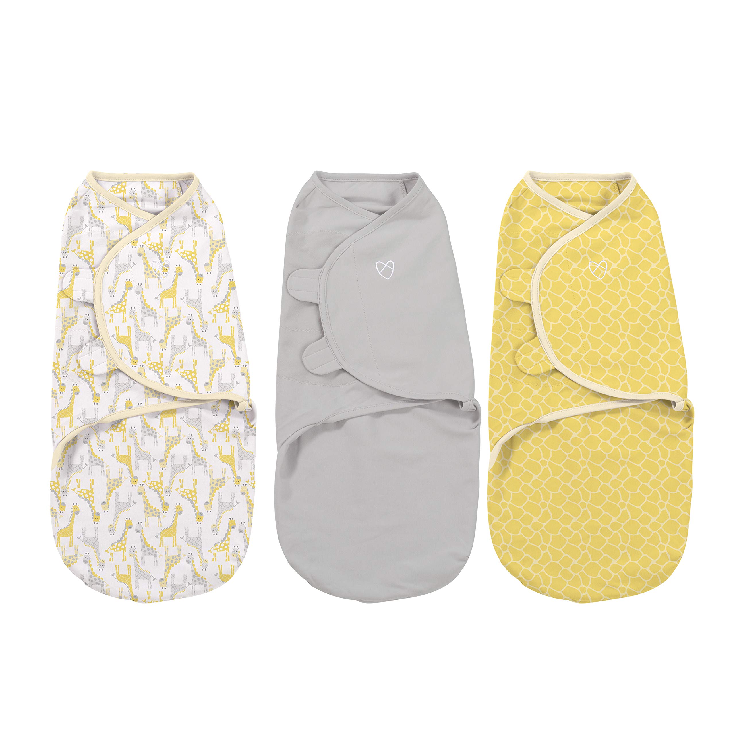 SwaddleMe Original Swaddle - Size Small/Medium, 0-3 Months, 3-Pack (Safari) Easy to Use Newborn Swaddle Wrap Keeps Baby Cozy and Secure and Helps Prevent Startle Reflex