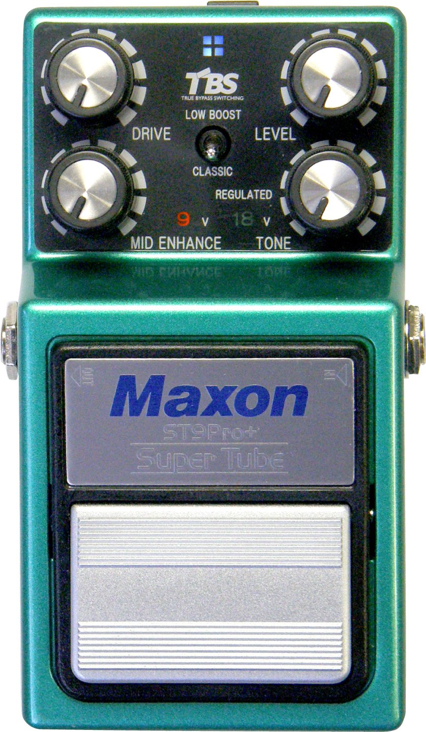 Maxon Nine Series ST-9 Pro+ Super Tube Pro+ Guitar Distortion Effects Pedal