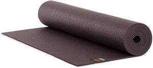 halfmoon essential studio 4mm yoga mat: latex free moderate grip lightweight and durable - for yoga, pilates, workout and floor exercises, 72" (charcoal)