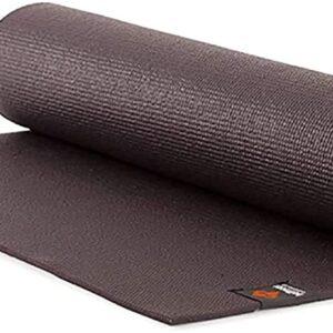 Halfmoon Essential Studio 4mm Yoga Mat: Latex Free Moderate Grip Lightweight and Durable - for Yoga, Pilates, Workout and Floor Exercises, 72" (Charcoal)