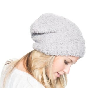 barefoot dreams cozychic beanie (dove)