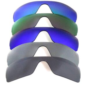 Galaxy Replacement Lenses for Oakley Batwolf Black&Gray&Blue&Purple&Green Color Polarized 5 Pairs