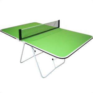 butterfly family mini ping pong table | 1 piece portable ping pong table for tailgating games | 2ft height | great ping pong table for families | adjust angles for slower play