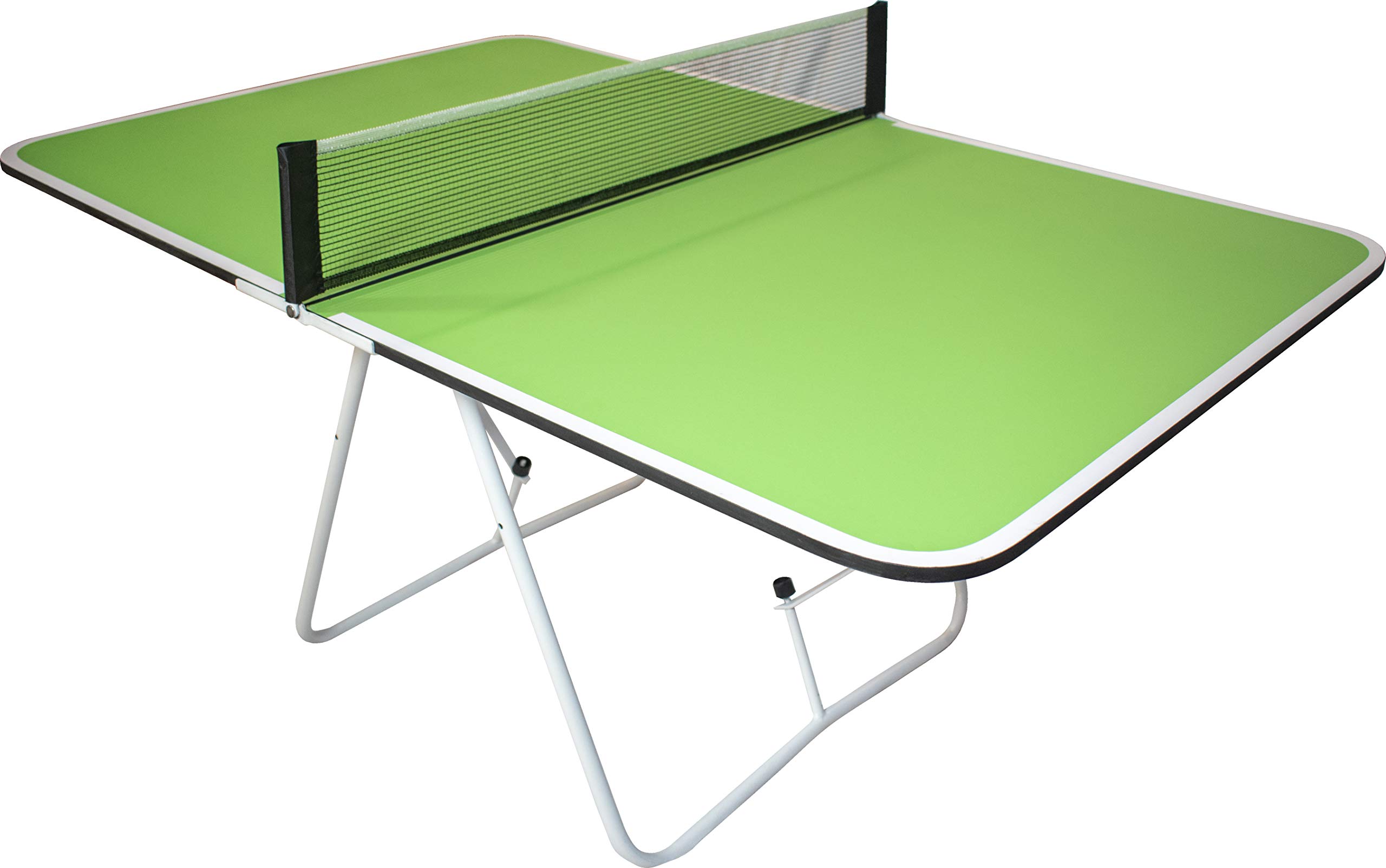 Butterfly Family Mini Ping Pong Table | 1 Piece Portable Ping Pong Table for Tailgating Games | 2ft Height | Great Ping Pong Table for Families | Adjust Angles for Slower Play