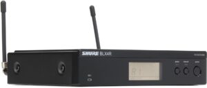 shure blx4r single channel rack mount wireless receiver with frequency quickscan, audio status led, xlr and 1/4" outputs - for use with blx wireless systems (transmitter sold separately) | h10 band