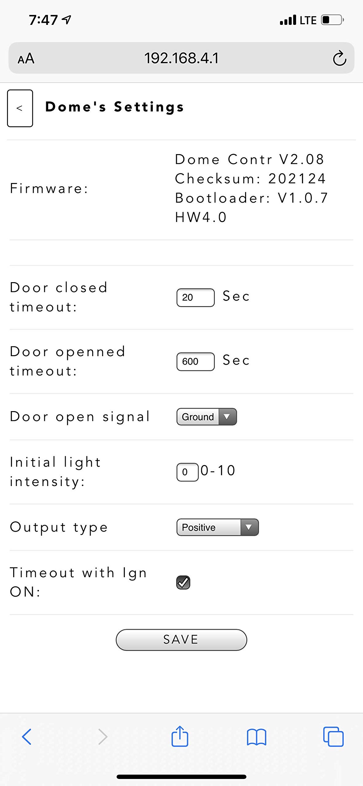 Dome Light Dimmer with Delay. Fits Any Car. 20 Sec and 10 Min Timeout.