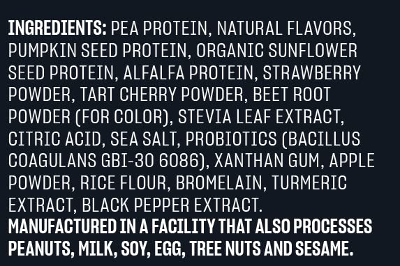 Vega Premium Sport Protein Berry Protein Powder, Vegan, Non GMO, Gluten Free Plant Based Protein Powder Drink Mix, NSF Certified for Sport, 28.3 oz