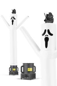 lookourway air dancers inflatable tube man set - 7ft tall wacky waving inflatable dancing tube guy with weather resistant blower- halloween themed - ghost