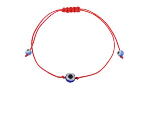 martinuzzi accessories evil eye red string bracelet. lucky turkish eye red cord bracelet. (royal blue eye)