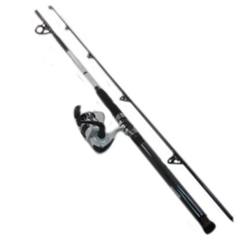 Daiwa DWB40-B/F702M D-Wave Saltwater Spinning Combo, 1 Bearing, 7' Length, 2Piece Rod, Medium Power, Fiberglass Blank Material