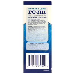 Renu Multi-Purpose Contact Lens Solution Travel Size,2 Fl Oz (Pack of 3)