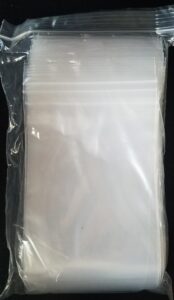 100 pack uline 2mil reclosable poly bags (4" x 6")