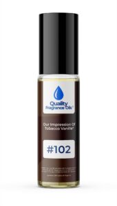 quality fragrance oils' impression #102, inspired by tobacco vanille (10ml roll on) cologne body oil