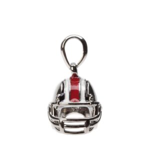 Stone Armory Ohio State Jewelry - OSU Football Helmet with Austrian Crystal Bead - Hypoallergenic and Adjustable 16-20in - Ohio State Gear for Women