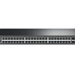 TP-Link 48 Port Gigabit Switch | L2 Managed w/ Console Port | 4 SFP Slots | Limited Lifetime Protection | Support L2/L3/L4 QoS, IGMP and LAG | IPv6 and Static Routing (T2600G-52TS)