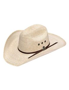 ariat men's natural palm tophand straw hat, natural, 7 1/4