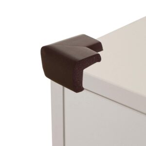 dreambaby foam corner protectors, brown (pack of 4)