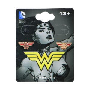 Officially Licensed Hypoallergenic DC Comics Jewelry Wonder Woman Stainless Steel Stud Earrings For Womens