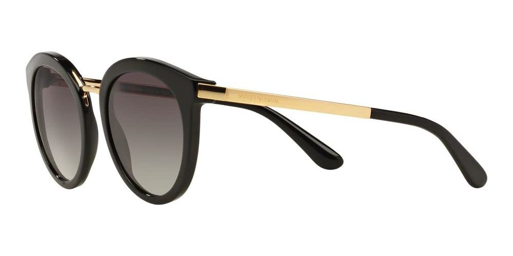 D&G Dolce & Gabbana Women's 0DG4268 Square Sunglasses, Black Gradient, 52 mm