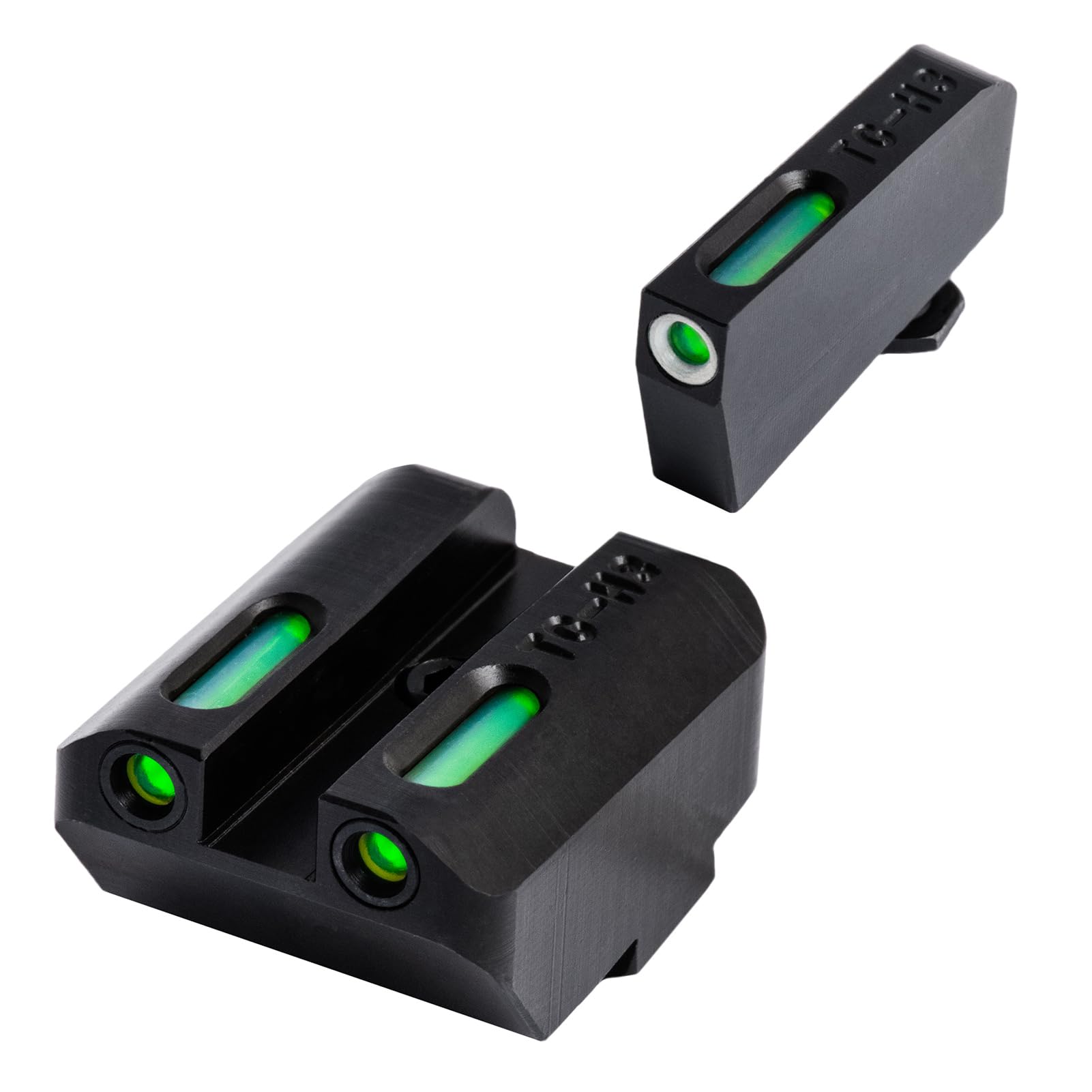 TRUGLO TFX Handgun Sight | Durable Shock-Resistant Compact Brightly Glowing Tritium & Fiber-Optic Xtreme Day/Night Sight, Compatible with Glock Suppressor Height Low Handguns