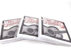 john pearse guitar strings 3 pack acoustic medium #700m phosphor bronze