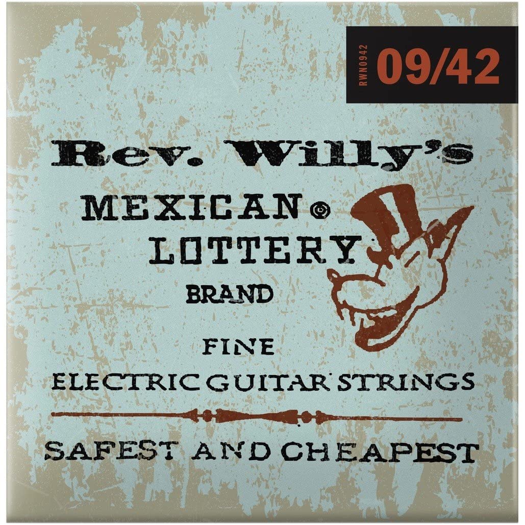 Reverend Willy's Mexican Lottery Brand Guitar Strings Electric 3 Sets 09-42