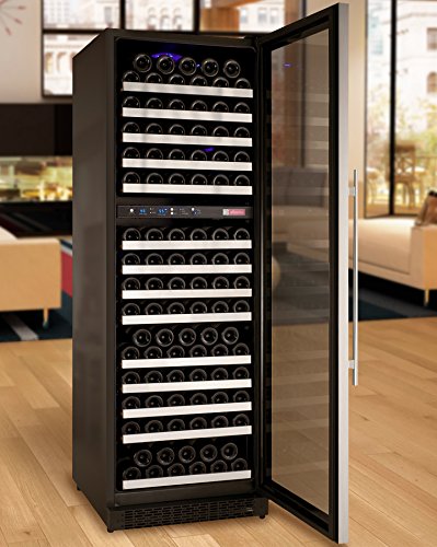 Allavino VSWR172-2SSRN FlexCount Series 172 Bottle Dual Zone Wine Refrigerator with Right Hinge