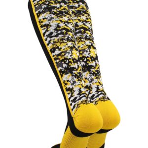 TCK Digital Camo OTC Socks (Black/Gold, Medium)