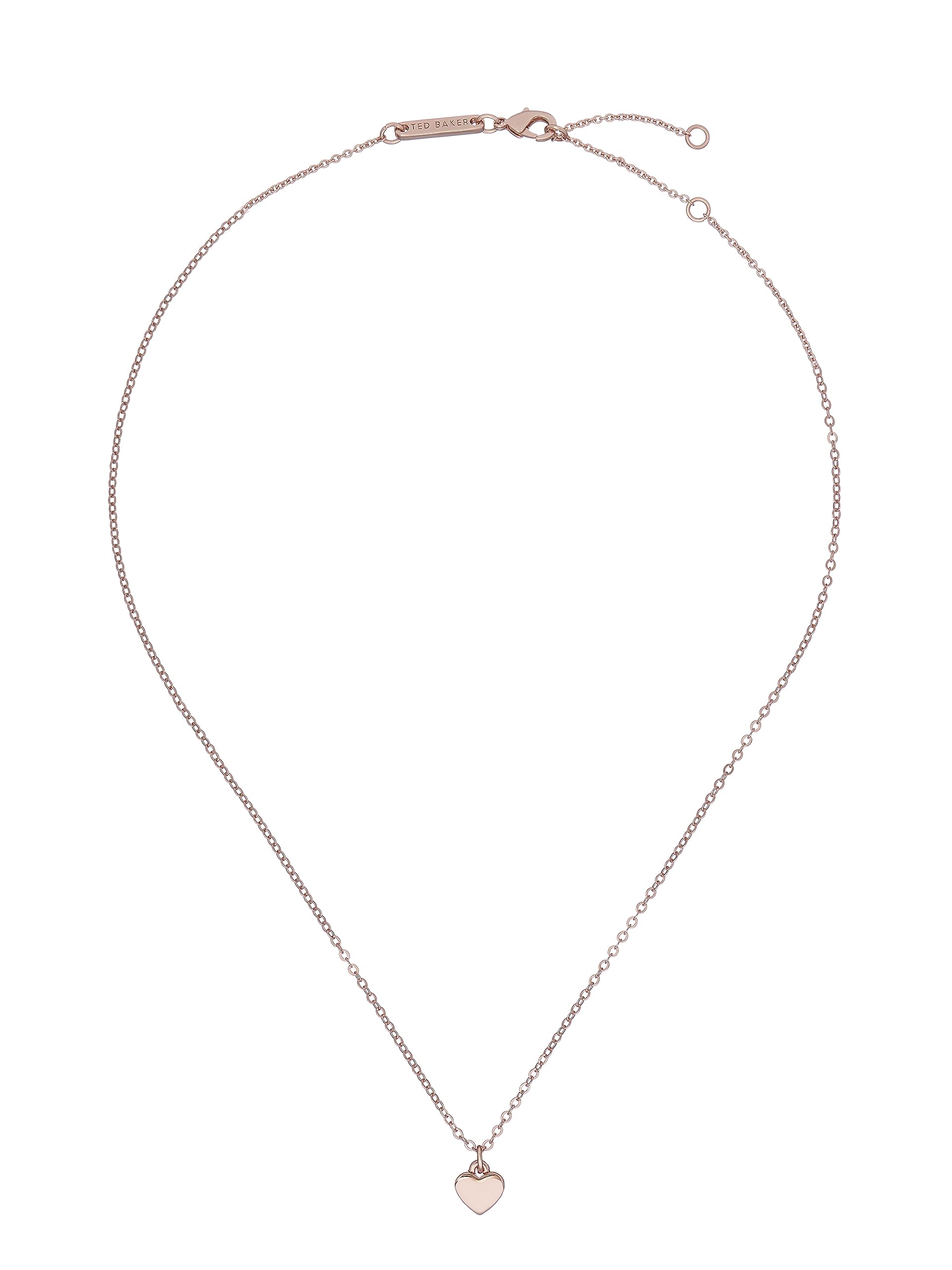 Ted Baker London Hara Tiny Heart Pendant Necklace for Women (Rose Gold Tone)