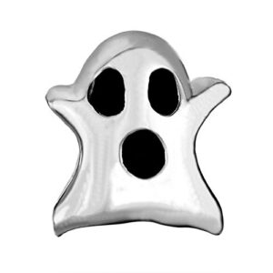 CharmSStory Ghost Halloween Charm Bead 925 Sterling Silver European Style For Bracelets