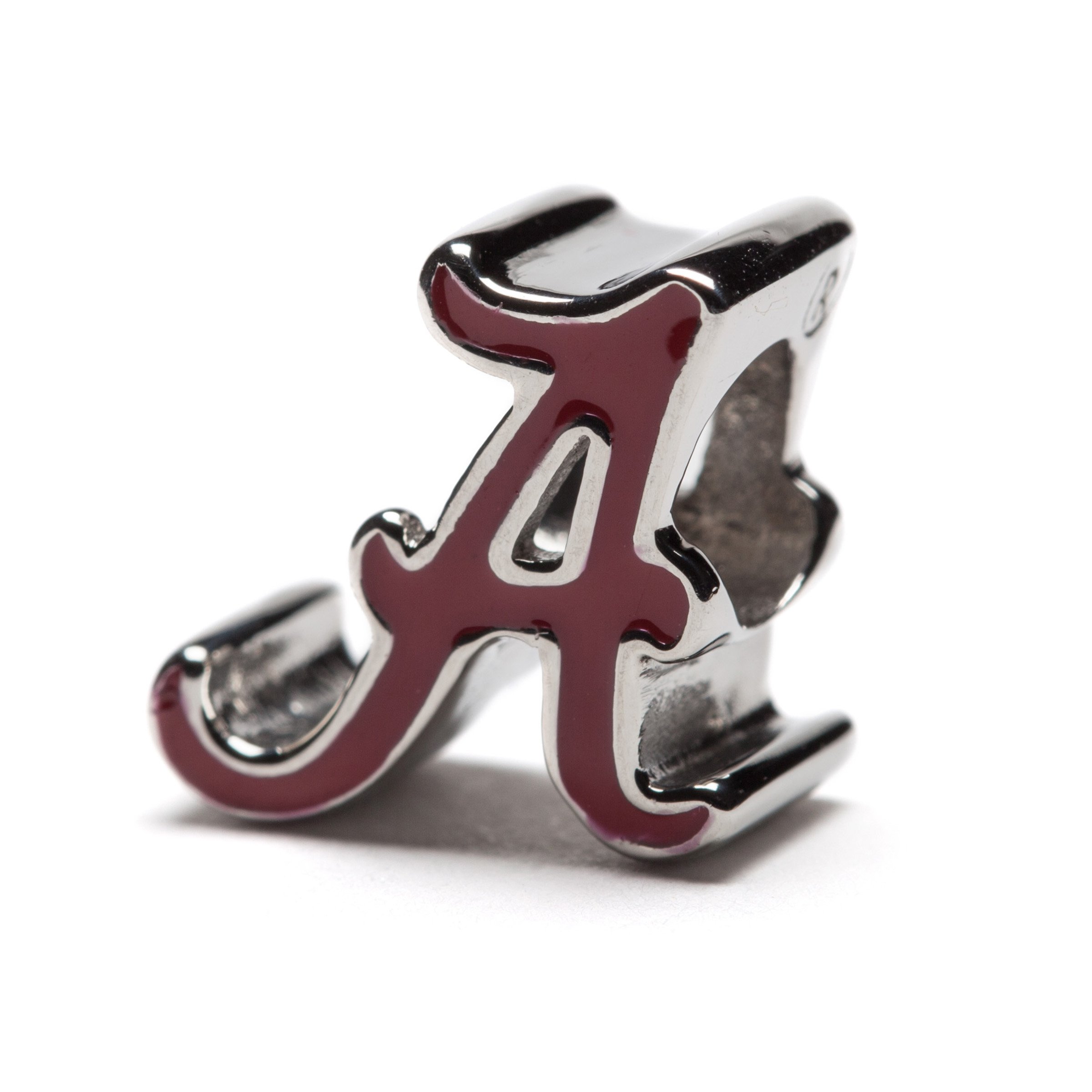 Alabama Crimson Tide Jewelry for Women - Crimson A Charm for Charm Bracelets - Hypoallergenic Stainless Steel Charms - University of Alabama Jewelry