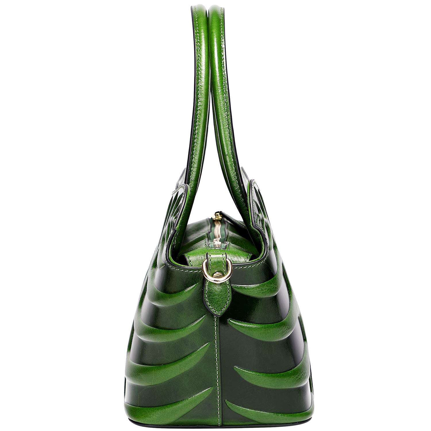 PIJUSHI Designer Leaf Handbags and Purses for Women Top Handle Satchel Shoulder Bag (22352 Green)