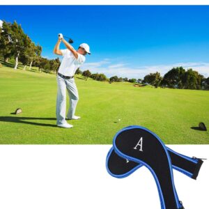 VideoPUP 10PCS Golf Iron Head Covers Long Neck Iron Zippered Golf Club Headcovers Protect Set