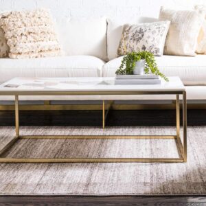 Unique Loom Del Mar Collection Area Rug - Abigail (3' 3" x 5' 3" Rectangle, Beige/ Ivory)