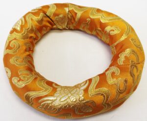 6" silk brocade ring cushion pillow for tibetan singing bowl~best for bowl size 7"-8"