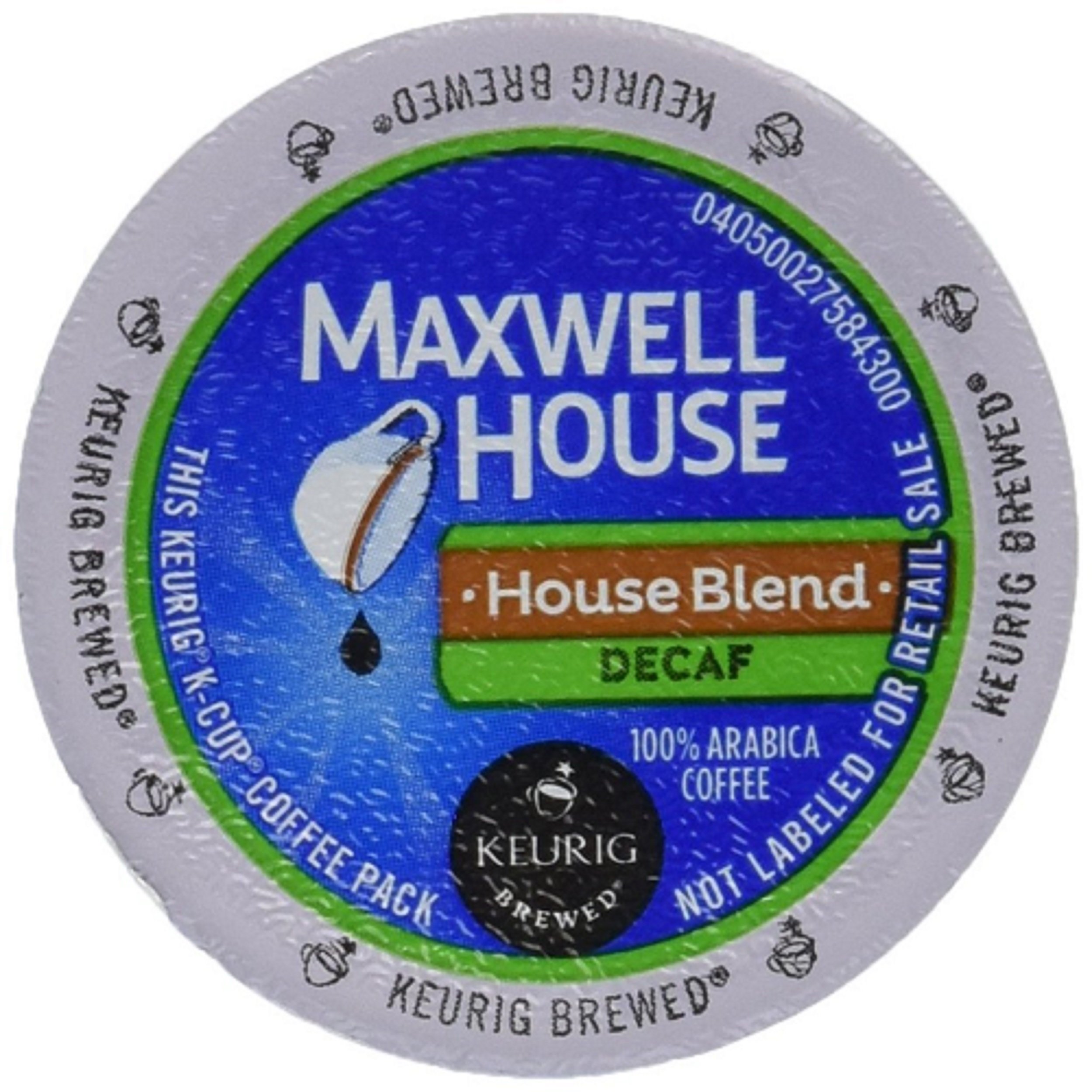 Maxwell House House Blend Decaf Coffee K-Cups, 24 Count (Pack of 2)