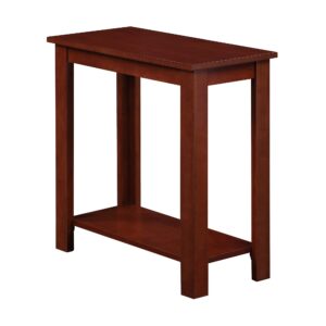 convenience concepts designs2go baja chairside end table, mahogany