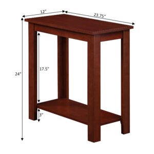 Convenience Concepts Designs2Go Baja Chairside End Table, Mahogany