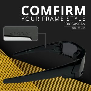 Dynamix Polarized Replacement Lenses for Oakley Gascan | Easy To Install | Fit Perfectly | Solid Black